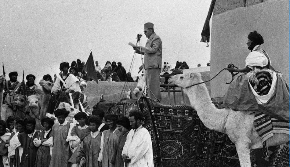 زيارة جلالة المغفور له محمد الخامس إلى محاميد الغزلان: