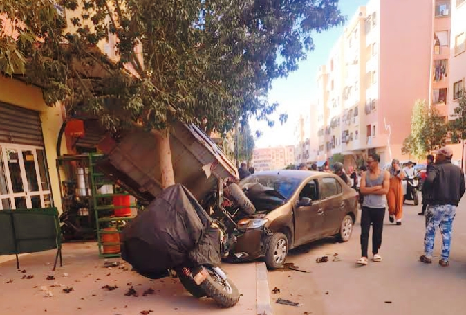 بسبب خلاف أسري : أب يدهس ابنه بالخطأ بمنطقة المحاميد بمراكش