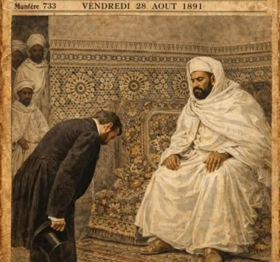 هيبة الملوك العلويين…. فاس سنة 1891… حين انحنى سفير فرنسا احترامًا لهيبة السلطان