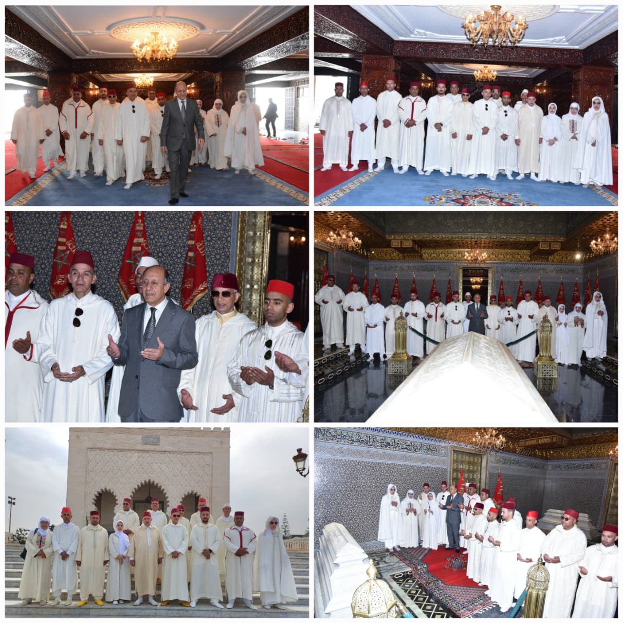 قام الرئيس العام للمنظمة المغربية للتعبئة الوطنية داخل الوطن وخارجه، والرابطة المحمدية لأهل البيت النبوي الشريف، والوفد المرافق له، بزيارة ضريح محمد الخامس ،