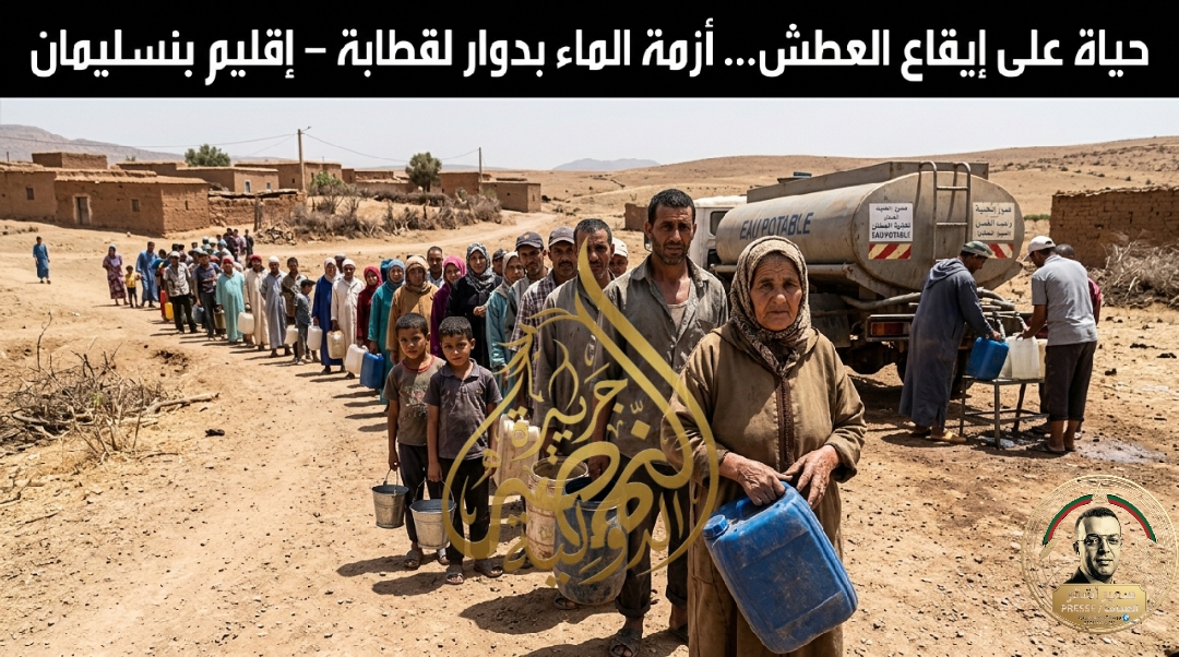 حياة على إيقاع العطش … أكثر من 100 أسرة تواجه أزمة ماء بدوار لقطابة ،جماعة الردادنة اقليم بنسليمان.