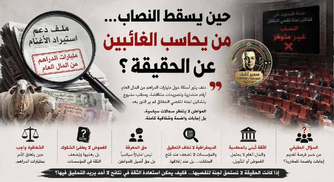 حين يسقط النصاب… من يحاسب الغائبين عن الحقيقة؟