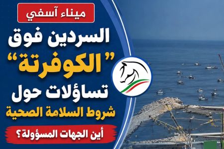حوت “الكوفرتة” بآسفي يثير الجدل.. مطالب بالتحقيق في ظروف حفظ السردين بالميناء