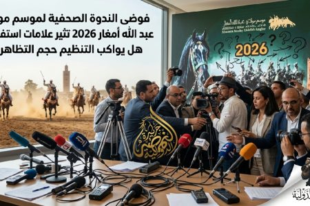 فوضى الندوة الصحفية لموسم مولاي عبد الله أمغار 2026 تثير علامات استفهام.. هل يواكب التنظيم حجم التظاهرة؟