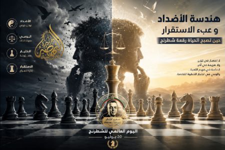 هندسة الأضداد وعبء الاستقرار… حين تصبح الحياة رقعة شطرنج بقلم سمير أشقر